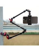 Állítható alumíniumötvözet telefonmarkolat univerzális karoszkóppal