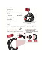 Állítható alumíniumötvözet telefonmarkolat univerzális karoszkóppal