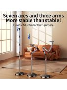 Alumíniumötvözetből készült állítható állvány, többcélú, 360 fokos forgatható élő közvetítési tartó,