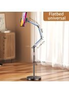 Alumíniumötvözetből készült állítható állvány, többcélú, 360 fokos forgatható élő közvetítési tartó,