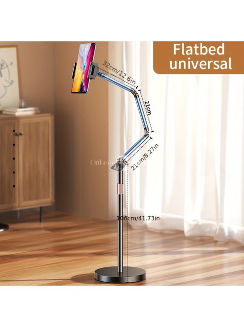 Alumíniumötvözetből készült állítható állvány, többcélú, 360 fokos forgatható élő közvetítési tartó,