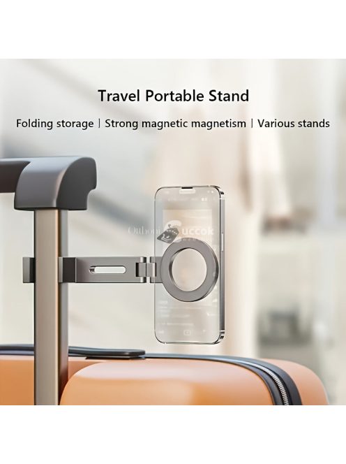 Hordozható, Visszahúzható 360 Fokos bőröndre szerelhető telefon tartó