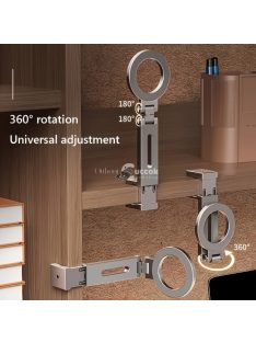   Hordozható, Visszahúzható 360 Fokos bőröndre szerelhető telefon tartó