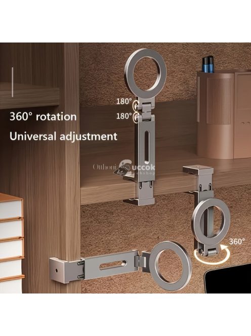 Hordozható, Visszahúzható 360 Fokos bőröndre szerelhető telefon tartó