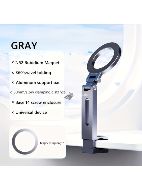 Hordozható, Visszahúzható 360 Fokos bőröndre szerelhető telefon tartó