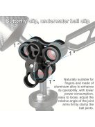 360°-ban forgatható alumínium ötvözet golyós bilincs tartó