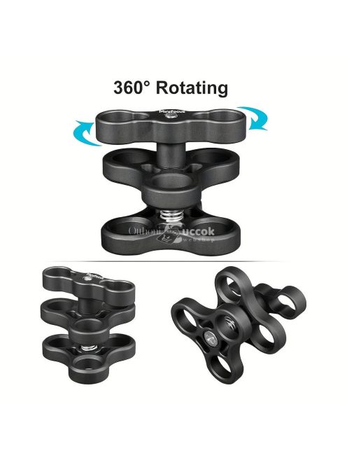 360°-ban forgatható alumínium ötvözet golyós bilincs tartó