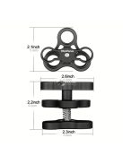 360°-ban forgatható alumínium ötvözet golyós bilincs tartó