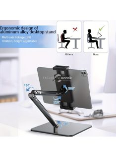   Állítható alumínium ötvözet telefon és tablet állvány