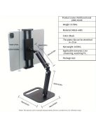 Állítható alumínium ötvözet telefon és tablet állvány