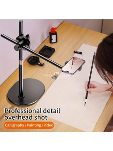   Alumínium ötvözetből készült állítható telefontartó streamelésekhez