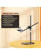 Alumínium ötvözetből készült állítható telefontartó streamelésekhez