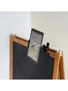 Állítható 360°-ban forgatható univerzális fém telefon/tablet tartó csipesz