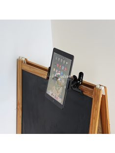  Állítható 360°-ban forgatható univerzális fém telefon/tablet tartó csipesz