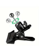 Állítható 360°-ban forgatható univerzális fém telefon/tablet tartó csipesz