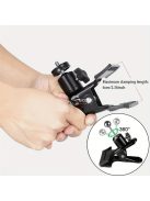 Állítható 360°-ban forgatható univerzális fém telefon/tablet tartó csipesz