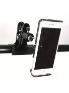 Állítható 360°-ban forgatható univerzális fém telefon/tablet tartó csipesz