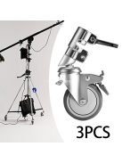 Fotózkodást segítő állványhoz szórítható kerekek