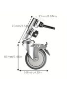 Fotózkodást segítő állványhoz szórítható kerekek