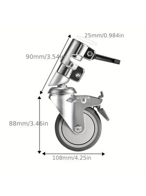 Fotózkodást segítő állványhoz szórítható kerekek
