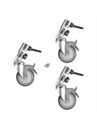 Fotózkodást segítő állványhoz szórítható kerekek