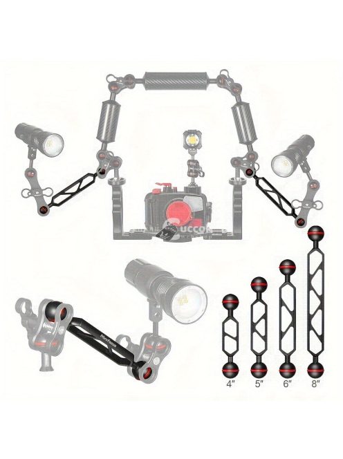 Minifocus Professzionális Dupla Golyós Alumínium Ötvözet Hosszabbító Kar