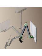 Számítógép karfára szerelhető, magasságállítható és forgatható asztali állvány