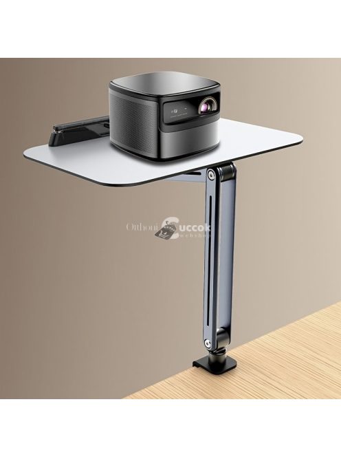 Számítógép karfára szerelhető, magasságállítható és forgatható asztali állvány