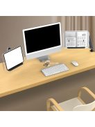 Számítógép karfára szerelhető, magasságállítható és forgatható asztali állvány