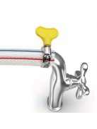 10db Állítható Sárga Műanyag Fogantyús Tömlőbilincs