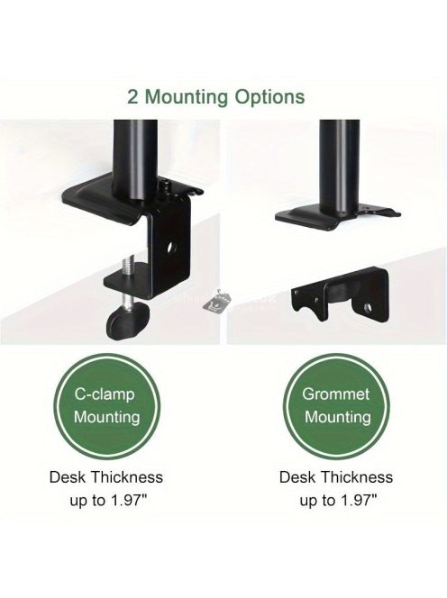 Ergonomikus, állítható laptopállvány, szénacél karral