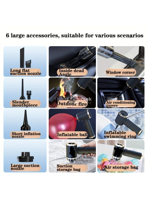 Vezeték nélküli autóporszívó cserélhető fejekkel