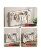 Modern, falra szerelhető fém törülközőrács