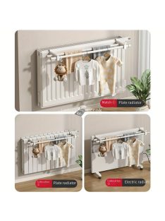 Modern, falra szerelhető fém törülközőrács