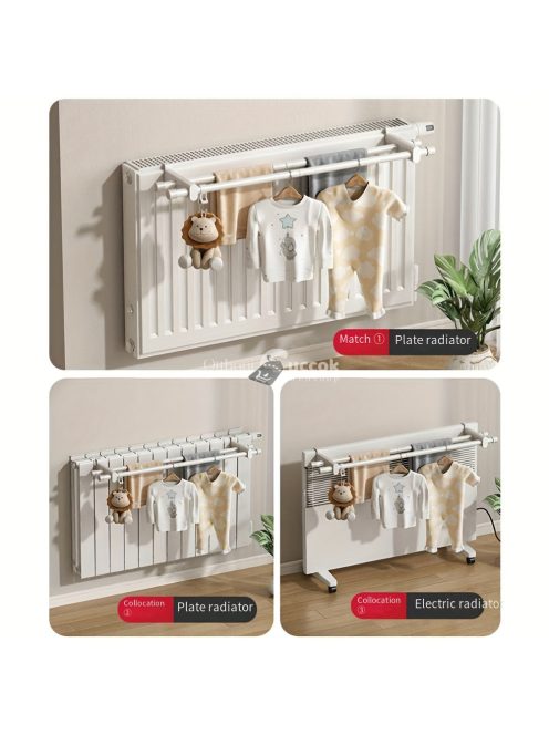 Modern, falra szerelhető fém törülközőrács