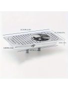 Üvegmosó, rozsdamentes acél üvegmosó