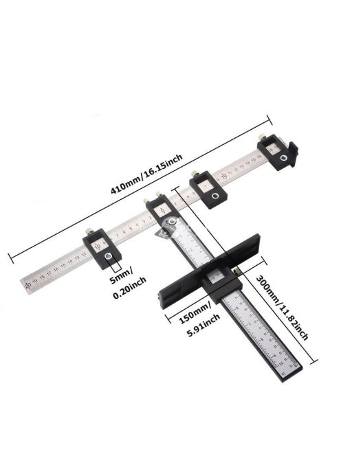 Fekete szekrény hardverrögzítő szerszám