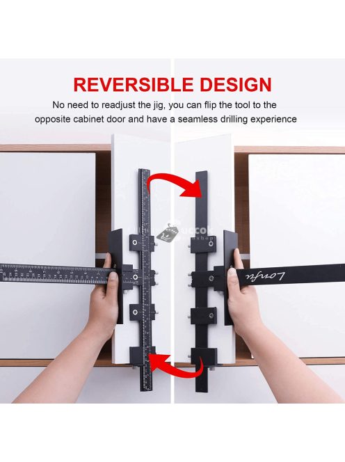 Fekete szekrény hardverrögzítő szerszám