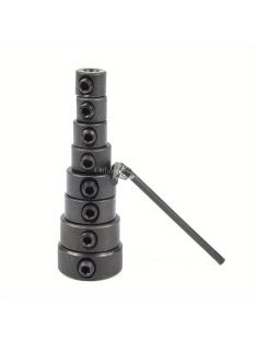   9 darabos precíziós faipar fúrószár készlet állítható mélységállítóval