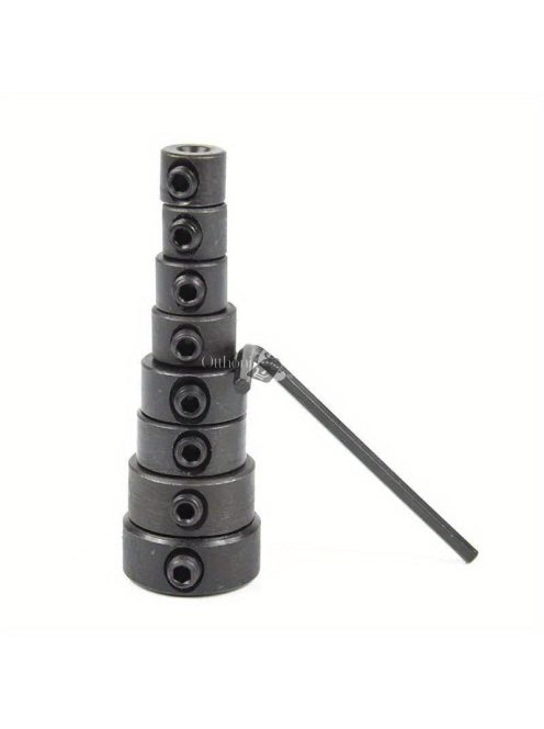 9 darabos precíziós faipar fúrószár készlet állítható mélységállítóval