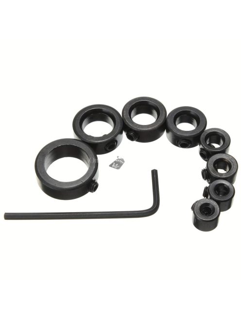 9 darabos precíziós faipar fúrószár készlet állítható mélységállítóval