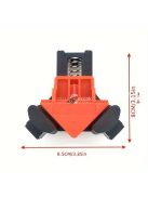 4db asztalos derékszögű bilincs 90°-os tartó