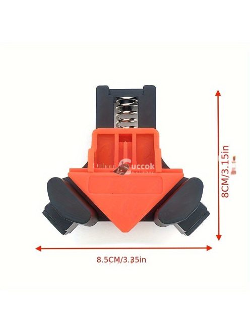 4db asztalos derékszögű bilincs 90°-os tartó