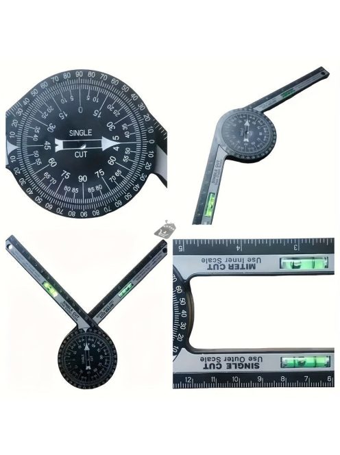 360 Fokban Forgatható Szögmérő