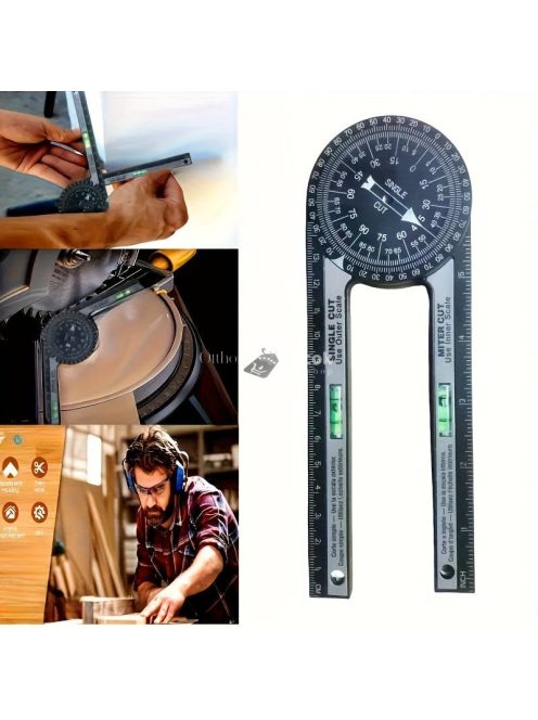 360 Fokban Forgatható Szögmérő