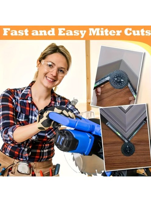 360 Fokban Forgatható Szögmérő