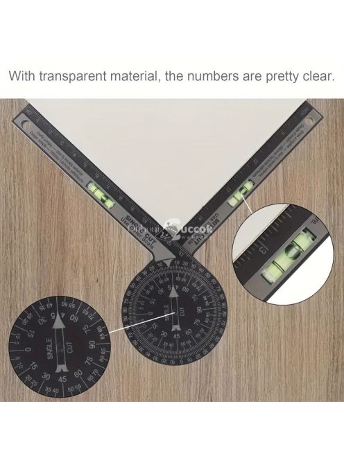 360 Fokban Forgatható Szögmérő