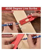 Precíziós alumíniumötvözet T-alakú vonalzó