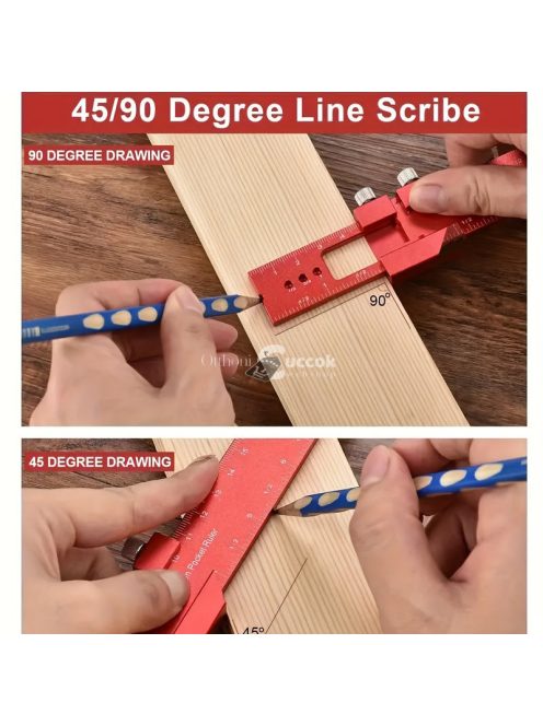 Precíziós alumíniumötvözet T-alakú vonalzó