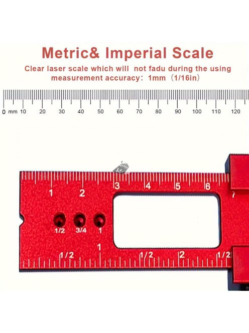 Precíziós alumíniumötvözet T-alakú vonalzó
